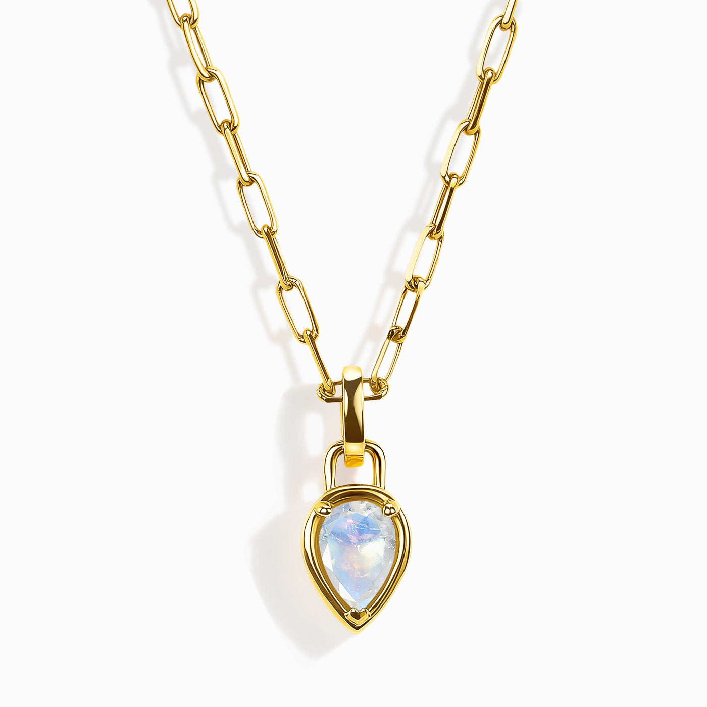 Moonstone Widelink Necklace - June Birthstone jewellery