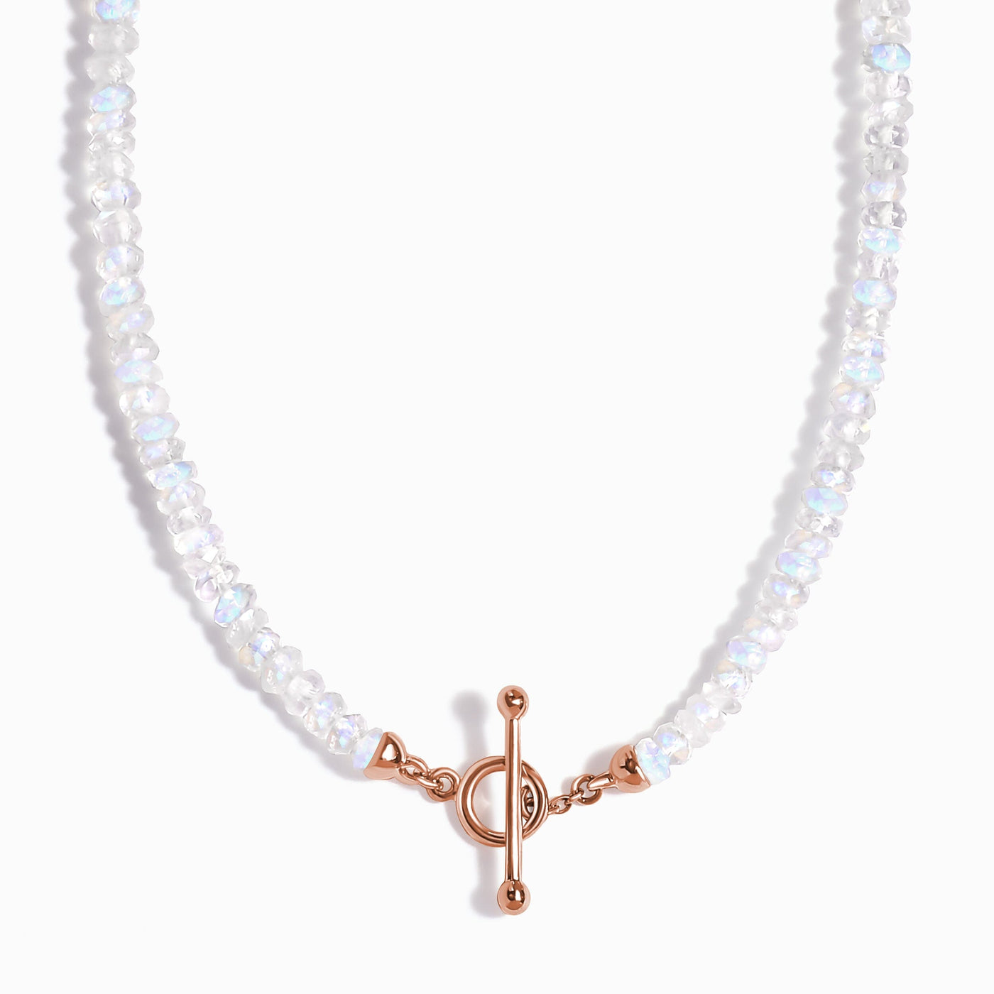 Rainbow Moonstone T-Lock Beads Necklace - Raise Your Vibrations jewellery