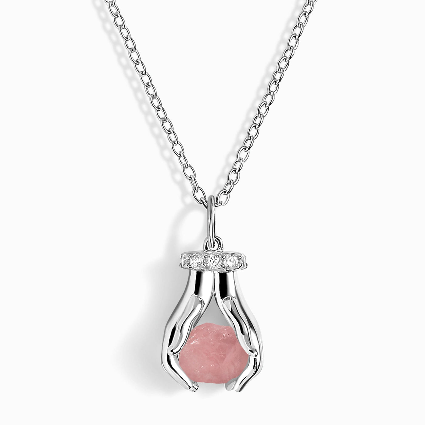 Rose Quartz Necklace - Hold The Energy - Love jewellery