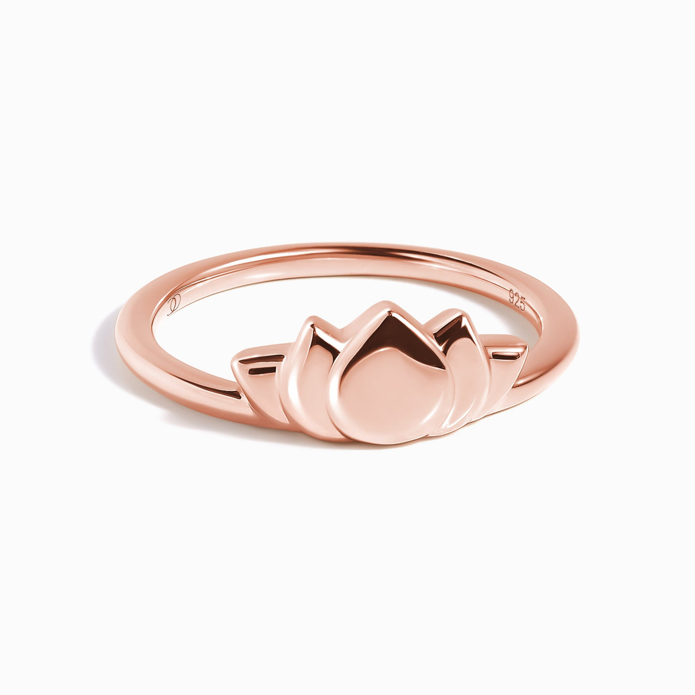 Silver Stacking Ring - Mini Lotus jewellery